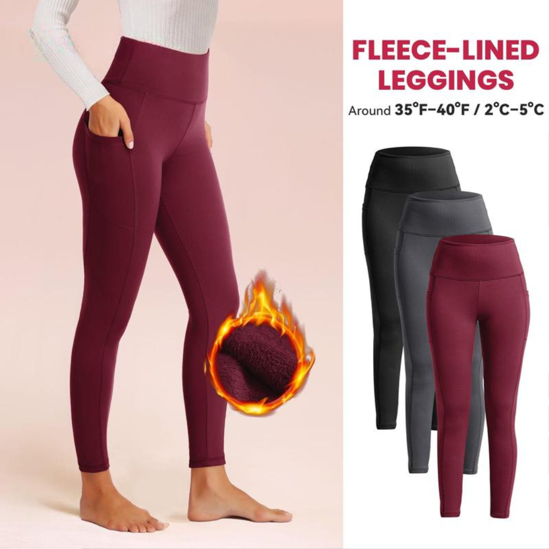 Mauvea™ High Waisted Fleece Leggings