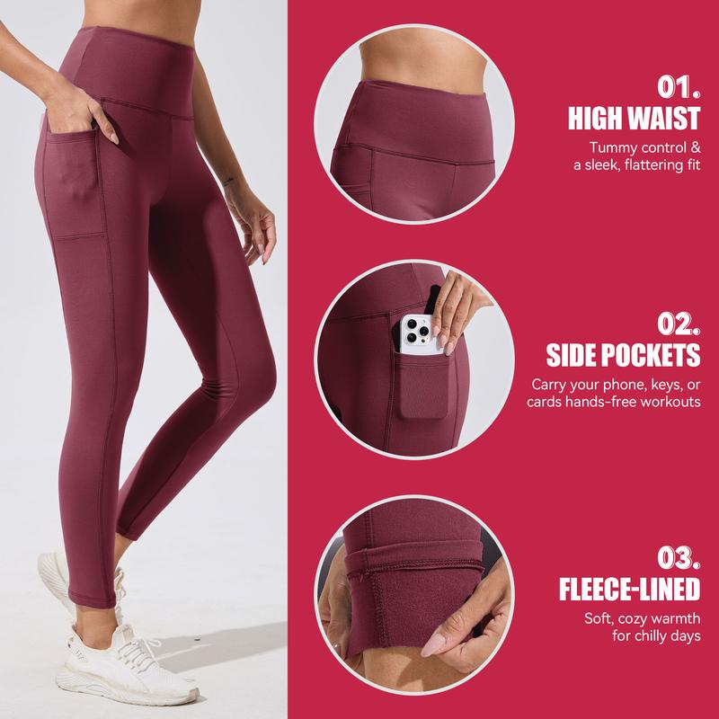 Mauvea™ High Waisted Fleece Leggings